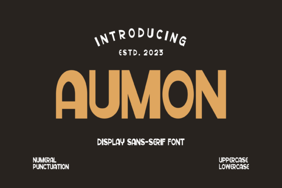 Aumon: A Bold Typeface for Digital Marketing