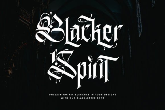 Blackletter Font for Editorial Design