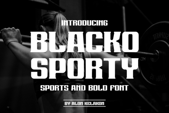 Blacko Sporty Font for Business