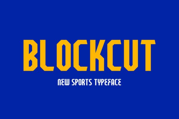 Blockcut: A Bold, Collegiate Font for Dynamic Brands