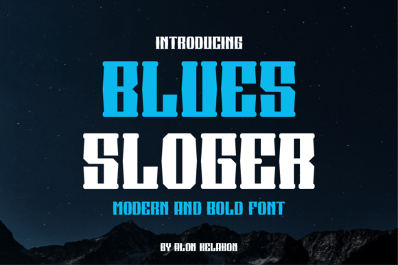 Blues Sloger: A Bold Serif Font