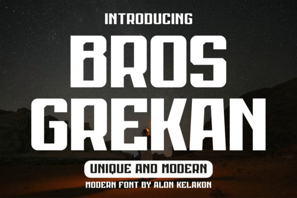 Bros Grekan: A Bold Font for Business