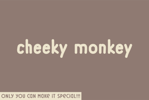 Cheeky Monkey Font for Editorial Design