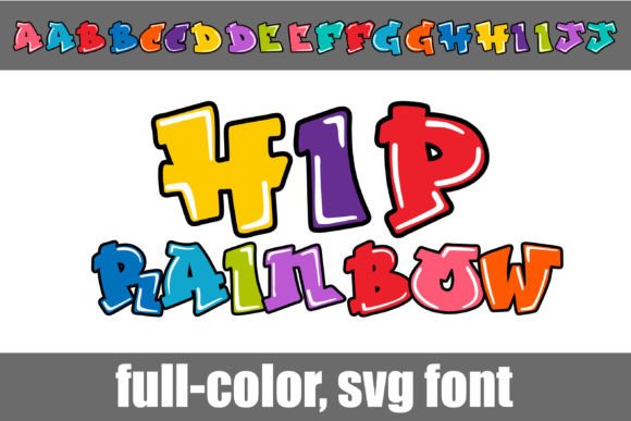 Colorful Typography with Hip Rainbow