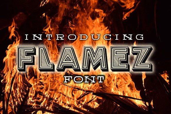 Flamez: Bold Decorative Font for Creative Projects