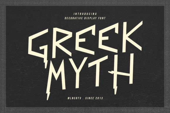 Greek Myth: A Bold Serif Font for Designers