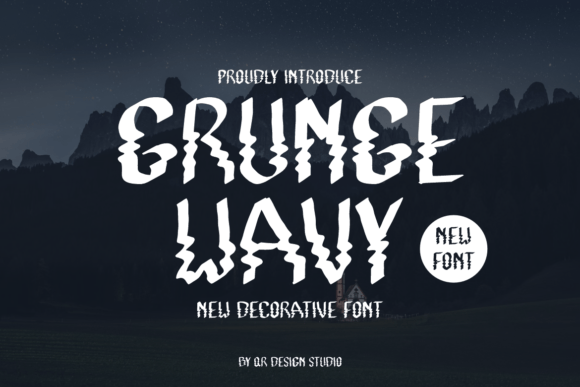 Grunge Wavy Font for Web Design