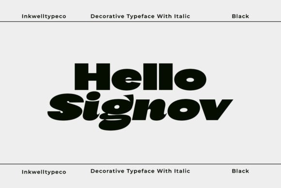 Hello Signove: A Font for Polished Branding