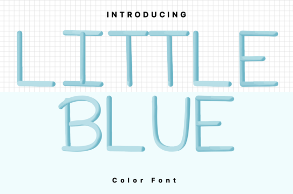 Little Blue Font for Web Design