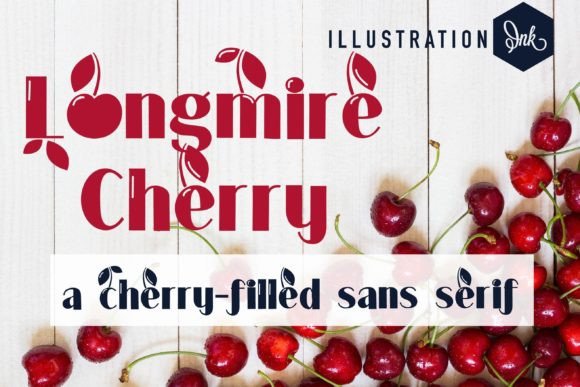 Longmire Cherry Font for Editorial Design