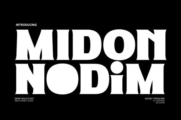 Midon: A Bold Serif Font for Web Design