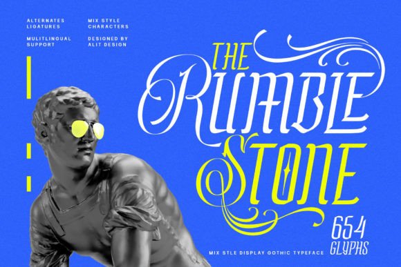Rumble Stone Font for Business