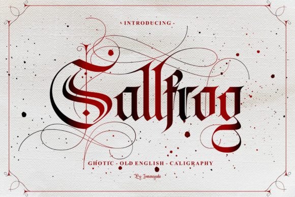 Sallfrog: A Bold Blackletter Font