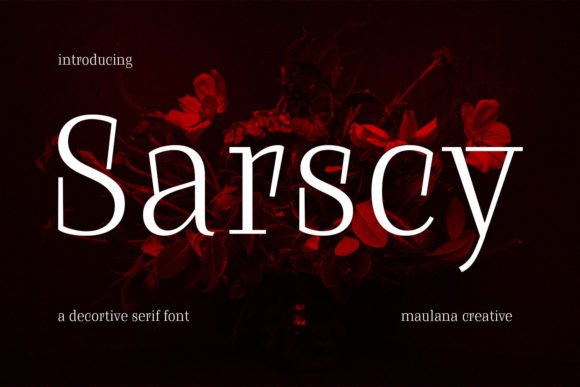 Sarscy: A Bold Serif Font for Editorial Design