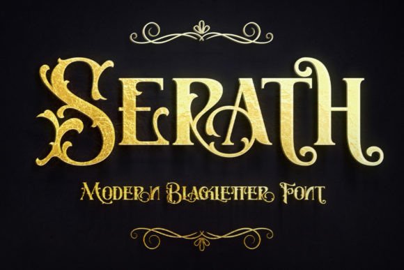 Serath: A Bold Blackletter Font