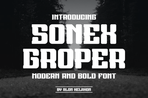Sonex Groper: Bold Serif for Creative Projects