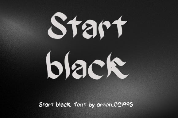 Start Black: A Bold Type for Editorial Impact