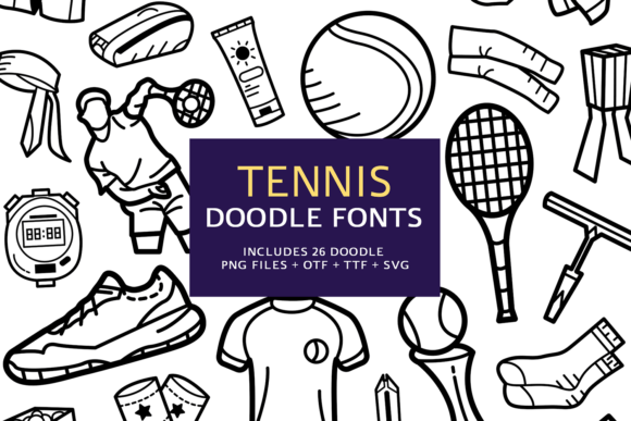 Tennis Doodle Font: Playful Typography for Digital Campaigns