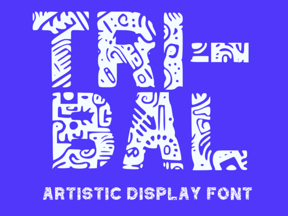 Tribal Doodle: A Bold Font for Digital Design