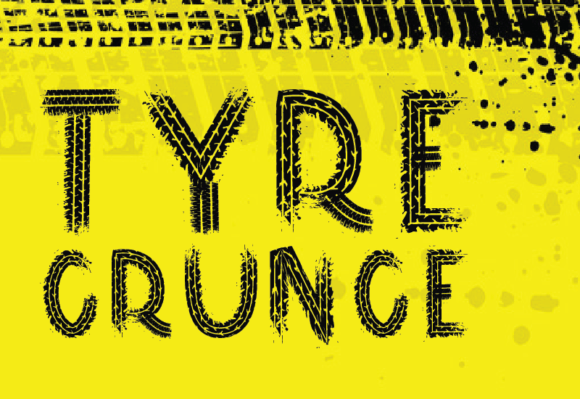 Tyre Grunge Font for Bold Web Design