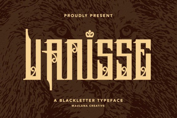 Vanisse: A Bold Blackletter Font