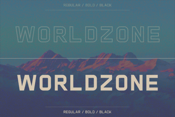 Worldzone: A Bold Typeface for Impactful Design
