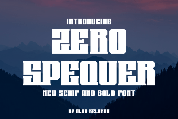 Zero Spequer: A Bold Serif for Creative Projects